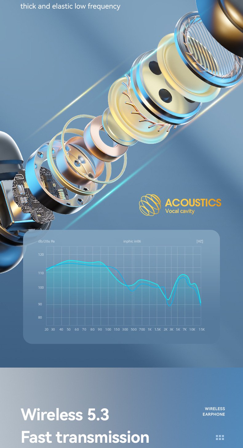 m47 ear clip type bone conduction bluetooth earphones non in ear sports digital display long range earphones