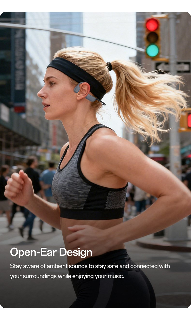 x5 bone conduction bluetooth headphones for swimming & running — professional ipx8 waterproof, 32gb storage, sports noise cancellation