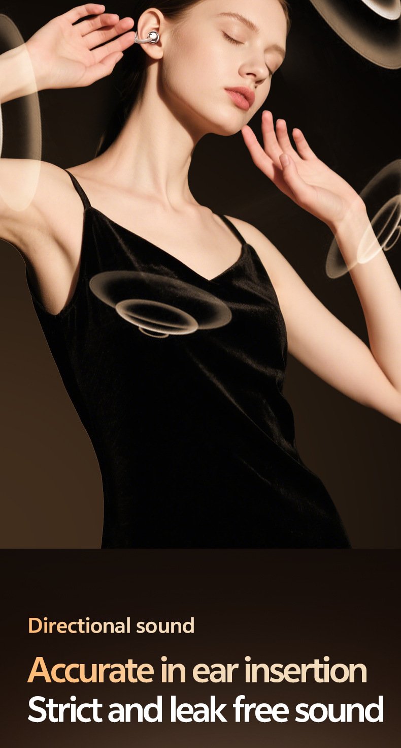 m110 ear clip bluetooth headset: smart multi language ai translation wireless bluetooth headset