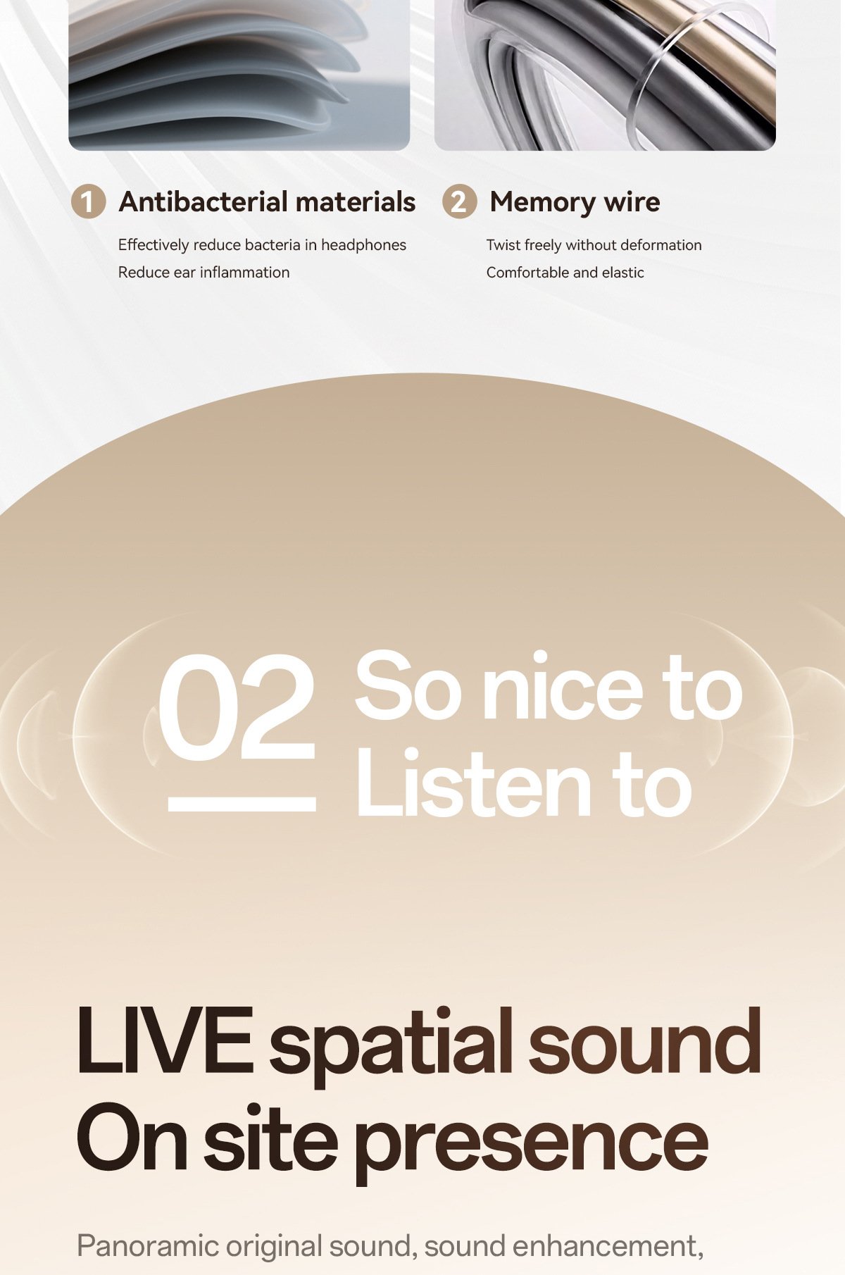 m140 bluetooth earphones ows open ear hanging low latency wireless non in ear bluetooth earphones