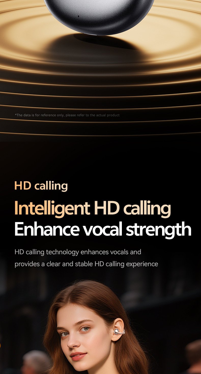 m110 ear clip bluetooth headset: smart multi language ai translation wireless bluetooth headset