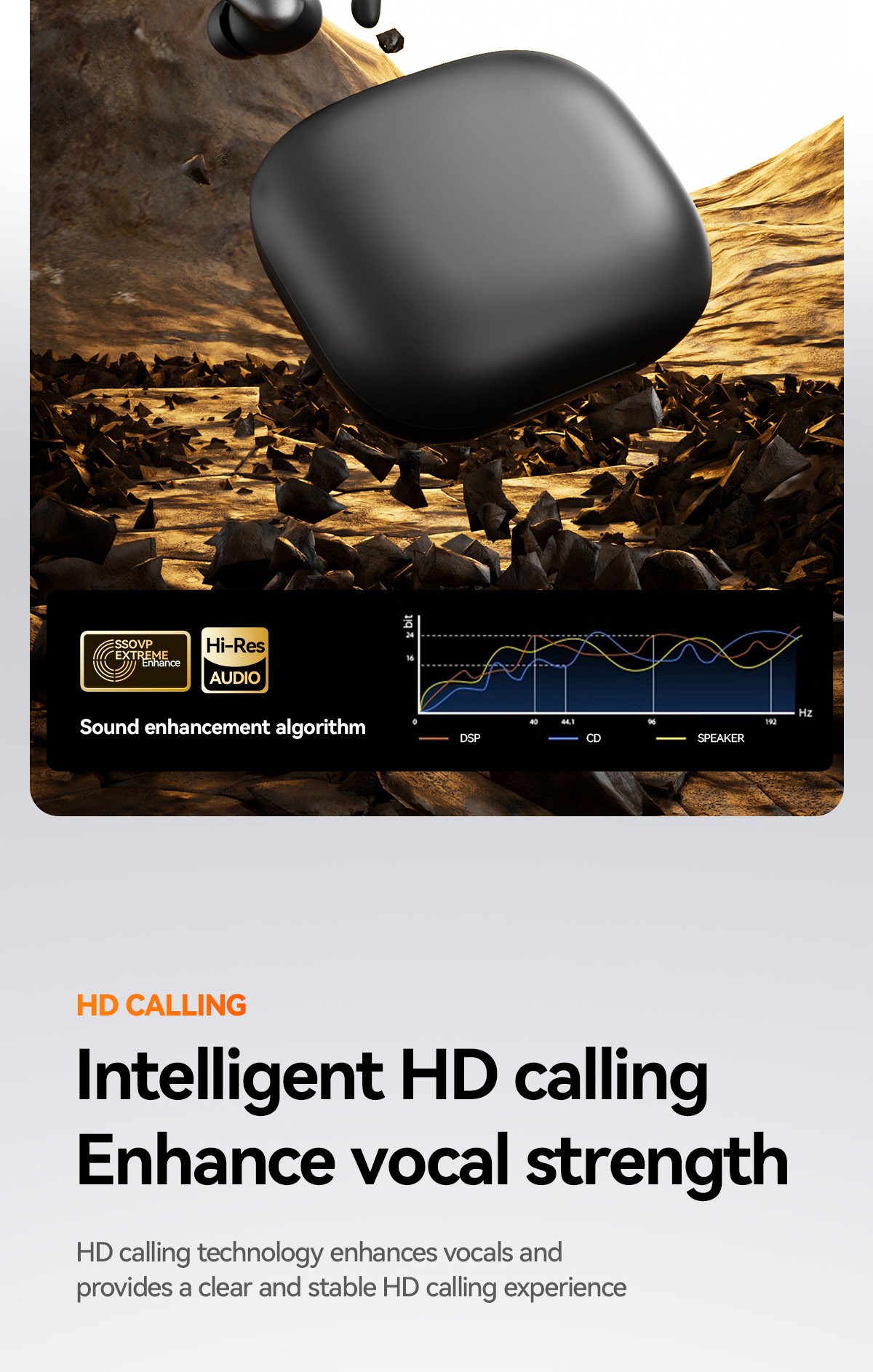 m145 ear hook bluetooth headphones — digital display, ows open ear design (insertable), ultra long battery life