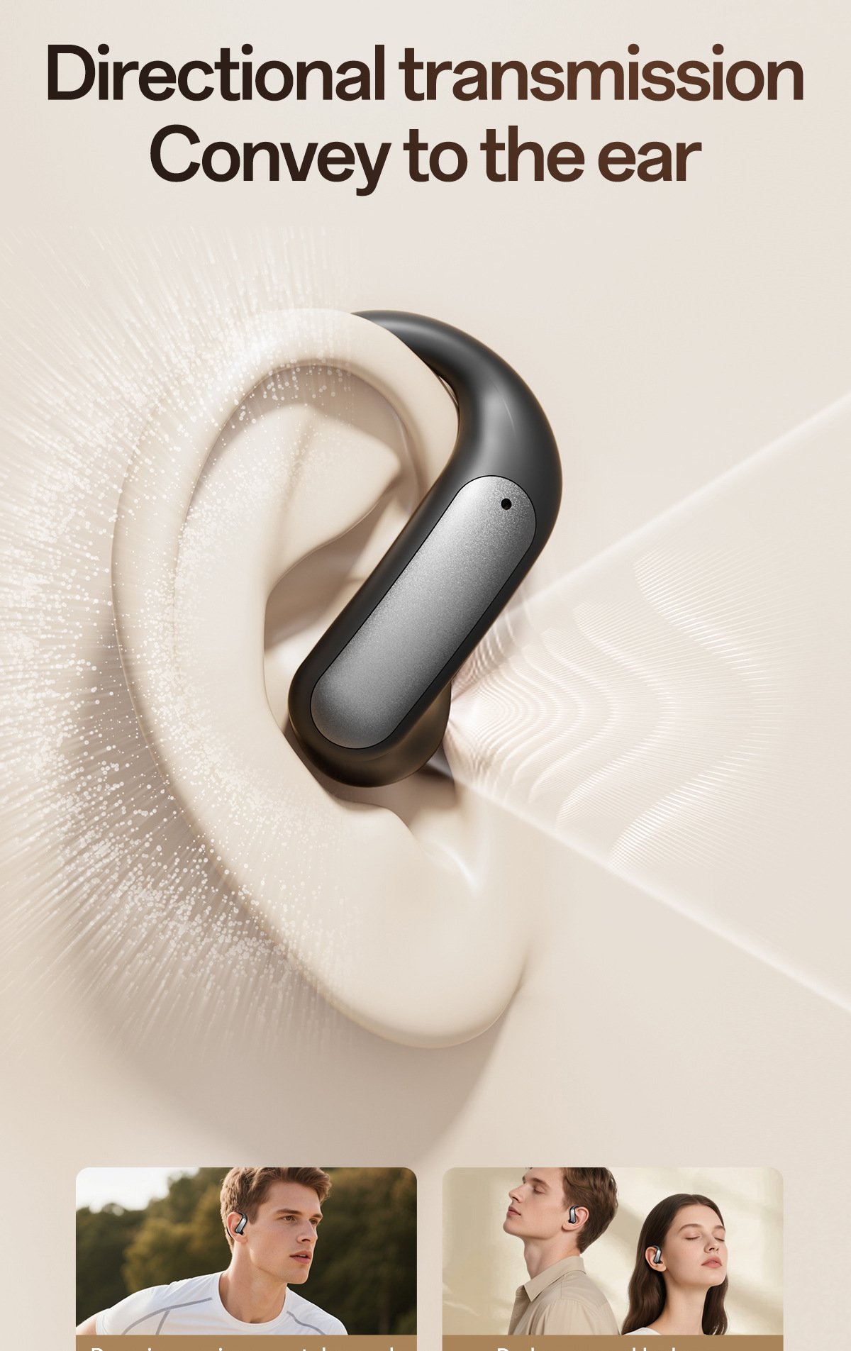 m140 bluetooth earphones ows open ear hanging low latency wireless non in ear bluetooth earphones