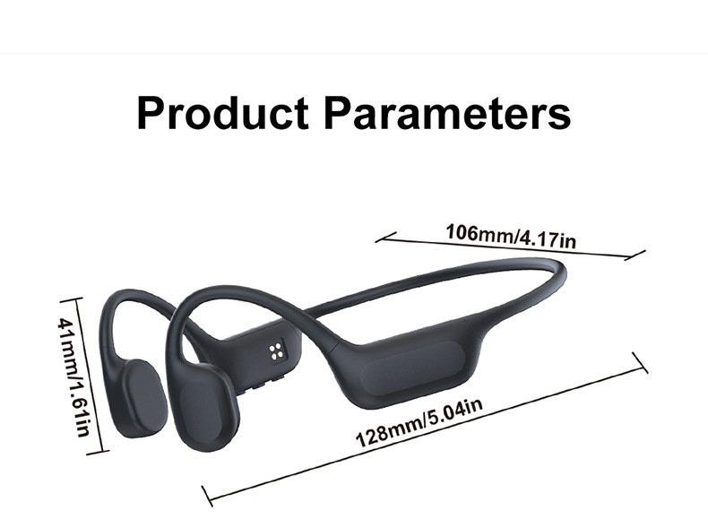 x5 bone conduction bluetooth headphones for swimming & running — professional ipx8 waterproof, 32gb storage, sports noise cancellation