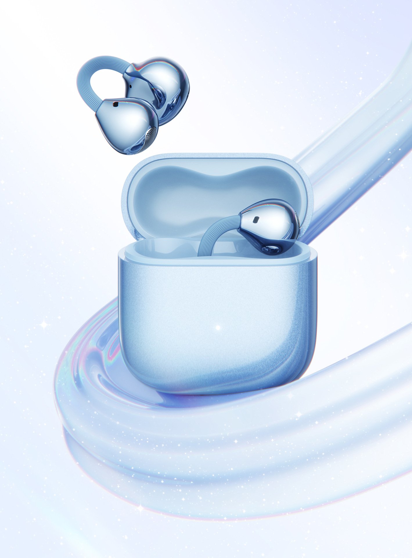 c bridge comfortable and stable bluetooth earphone clip on wireless earphone does not enter the ear and does not cause pain when worn for a long time