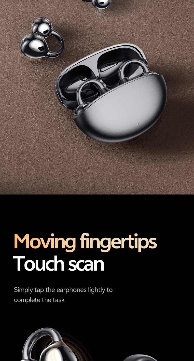 m110 ear clip bluetooth headset: smart multi language ai translation wireless bluetooth headset