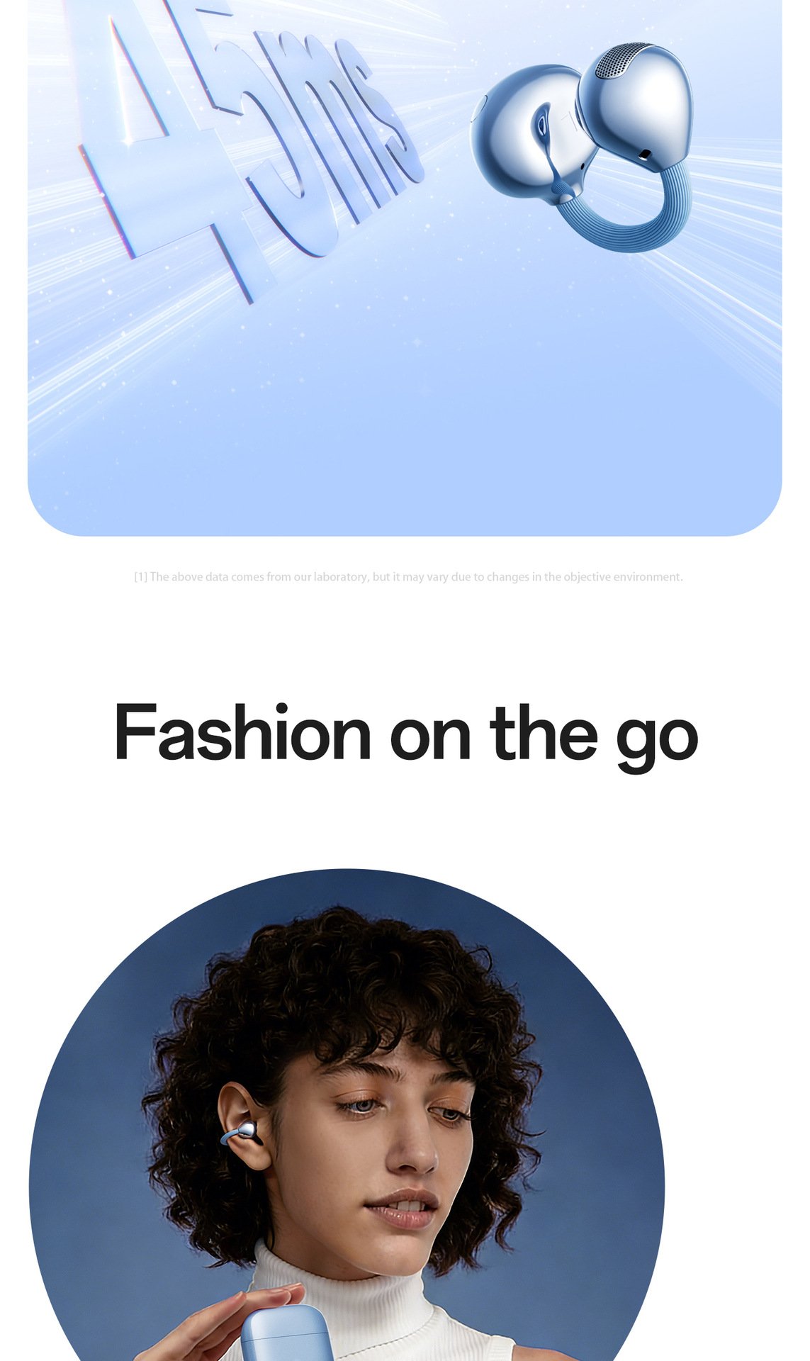 c bridge comfortable and stable bluetooth earphone clip on wireless earphone does not enter the ear and does not cause pain when worn for a long time