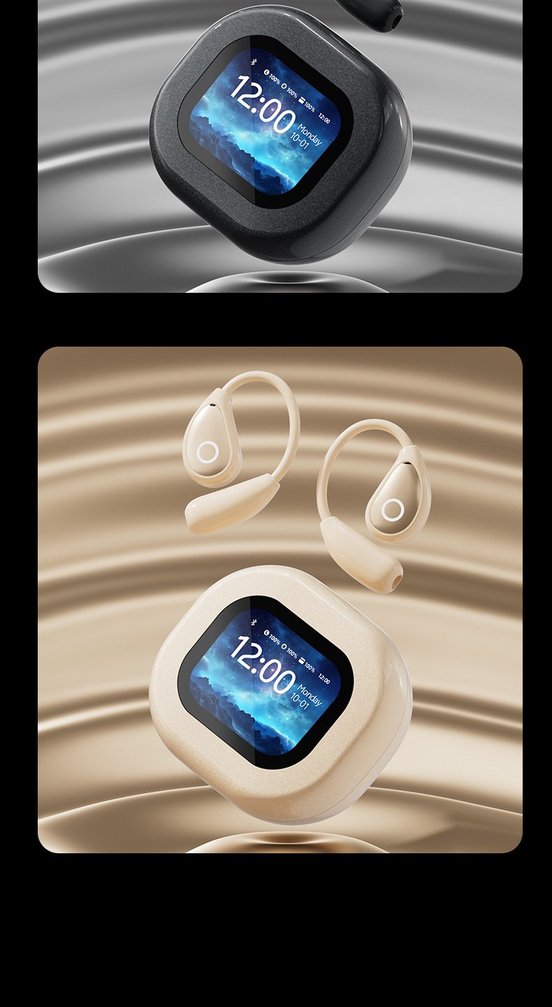 ai translation bluetooth headphones — wireless, ultra long battery life, touchscreen, open ear design