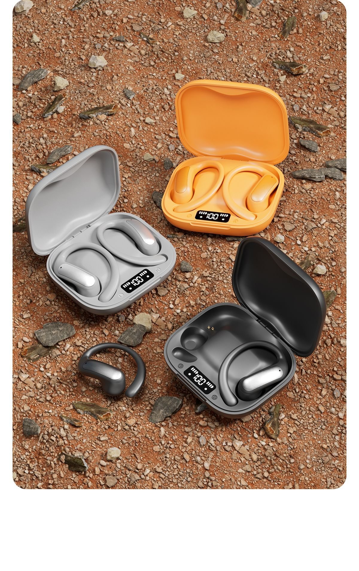 m140 bluetooth earphones ows open ear hanging low latency wireless non in ear bluetooth earphones