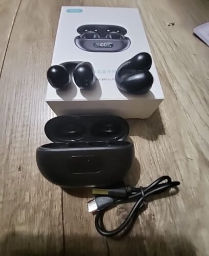 Bone Conduction Headphones TWS Earbuds Ear Clip Bluetooth 5.3 Touch Wireless Earphone In-Ear Bass HIFI Sports Headset photo review