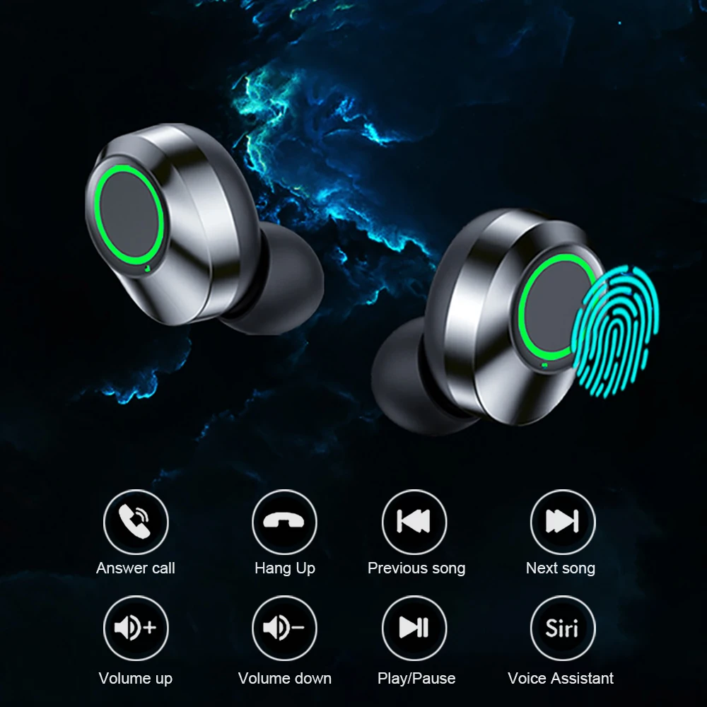 NES TWS Wireless Bluetooth Earphones Sport Stereo Headphones HiFi Music Earbuds With Built-in Microphone HD Call Gaming Headset - Image 2
