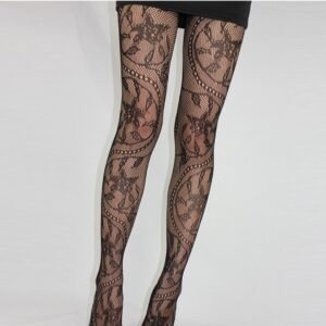 Retro Hollow Net Socks Large Medium And Small Mesh Panty-hose Totem Tornado Stockings