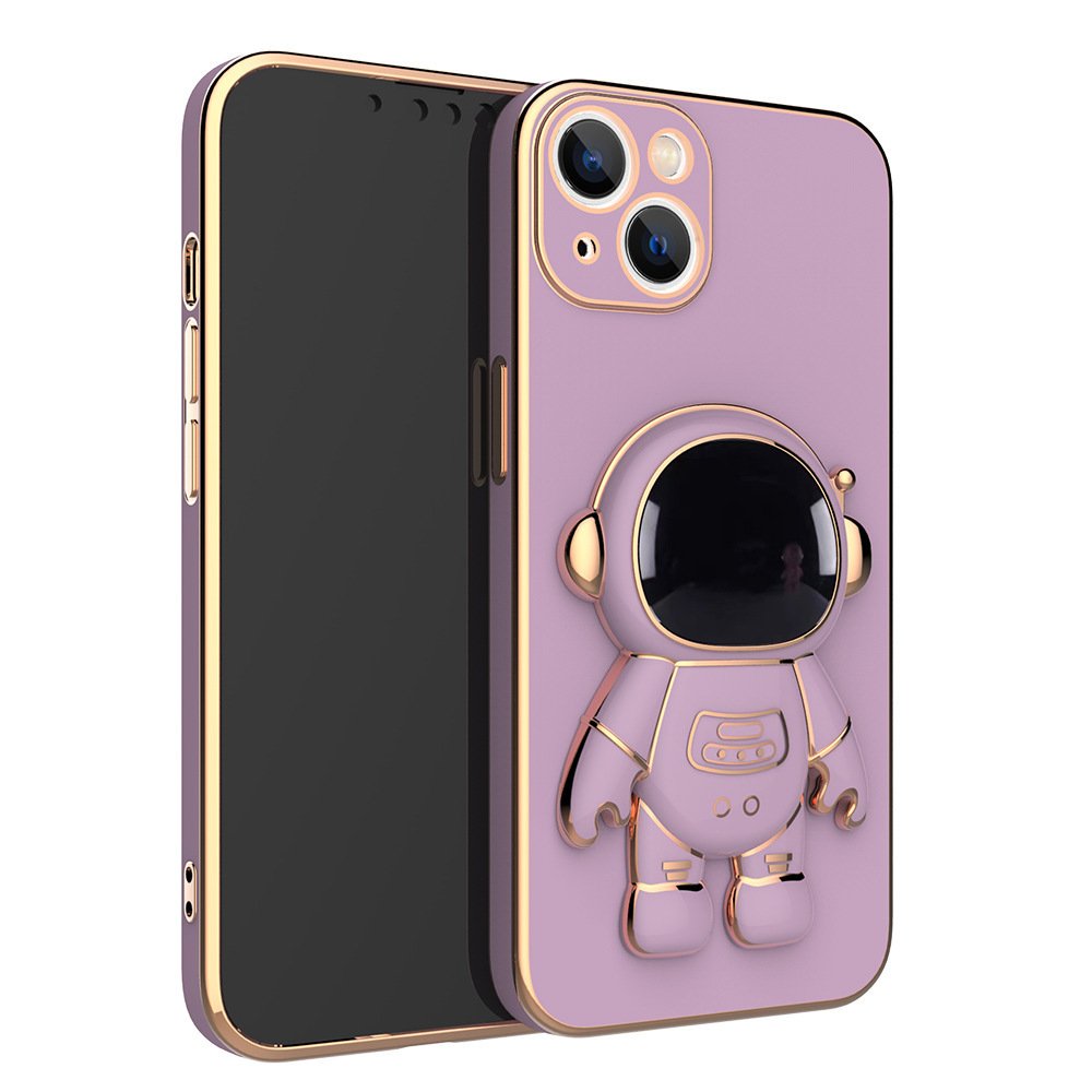 3D Astronaut iPhone Case Anti-Drop Electroplating Bracket - Image 4