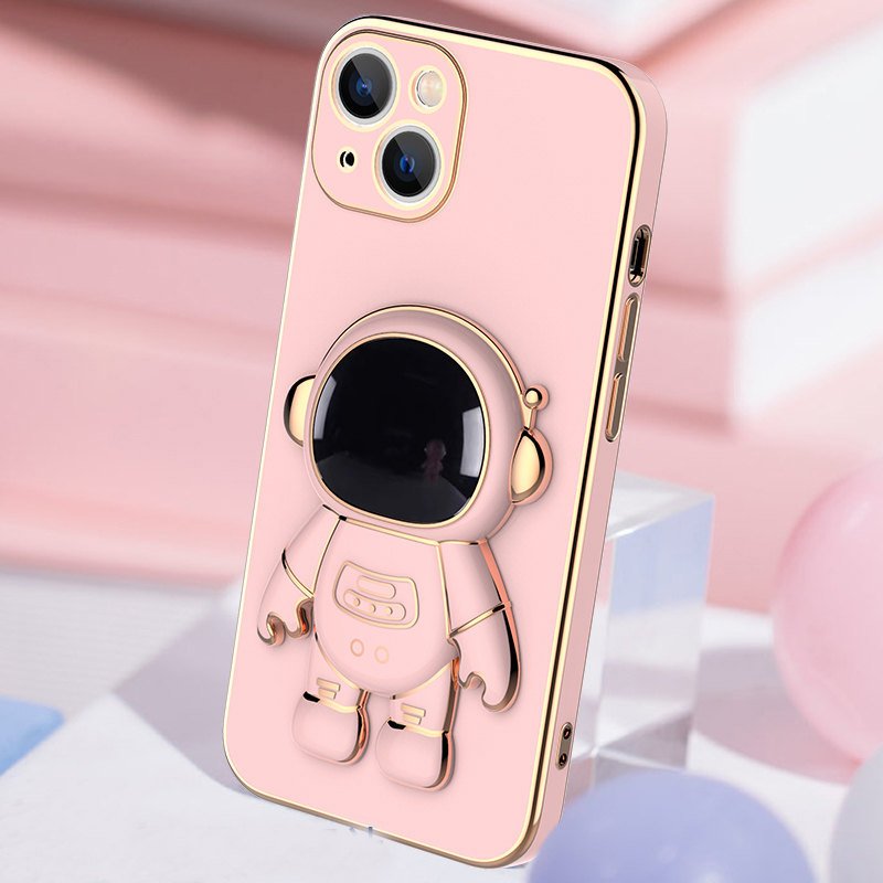 3D Astronaut iPhone Case Anti-Drop Electroplating Bracket - Image 8