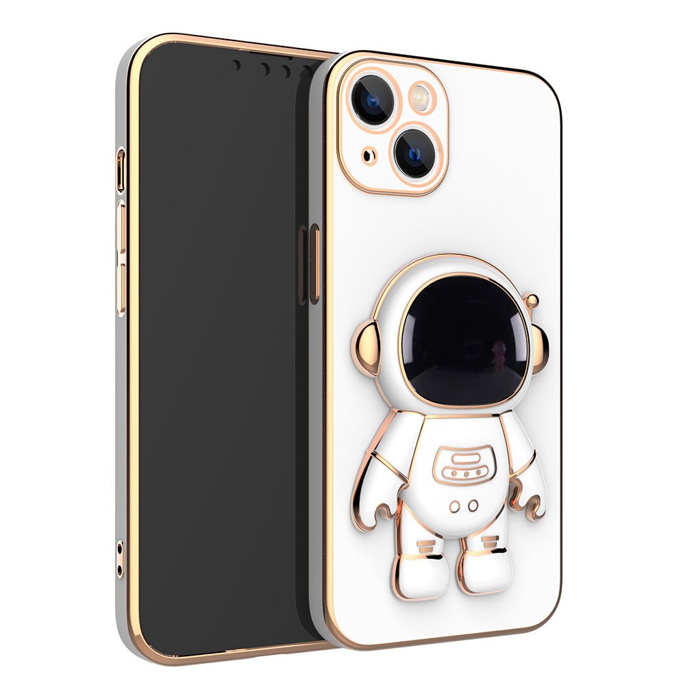 3D Astronaut iPhone Case Anti-Drop Electroplating Bracket - Image 7