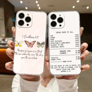 Christian Religious Faith Jesus Phone Case For iPhone 17 16 15 14 13 12 11 Pro Max Mini 7 8 Plus 17E Shockproof Soft Cover Funda
