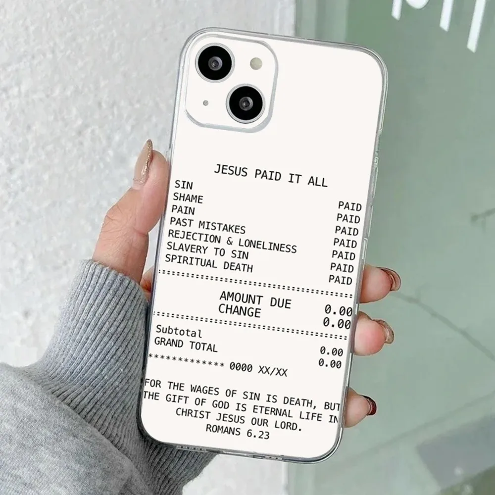 Christian Religious Faith Jesus Phone Case For iPhone 17 16 15 14 13 12 11 Pro Max Mini 7 8 Plus 17E Shockproof Soft Cover Funda - Image 2